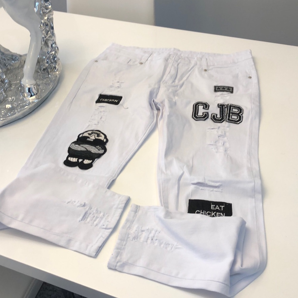 White jeans